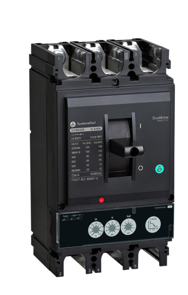 Systeme Electric Автоматический выключатель SYSTEMEPACT CCB630 150KA 3P3D S2.3 630A рычаг