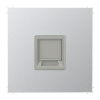 JUNG Плата (фиксация защёлкиванием) для одного модуля металл алюминий AL1969-15WE