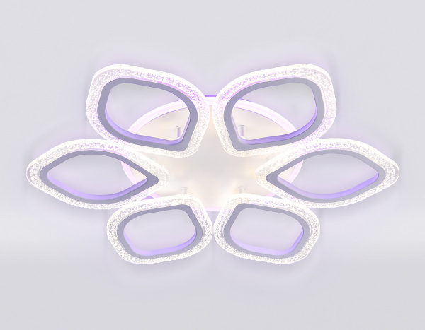 Купить Ambrella Потолочный светодиодный светильник с пультом FA4175/6 WH белый 3000+6400K/4200K/6400+3000K 90W D560*75 (ПДУ ИК)