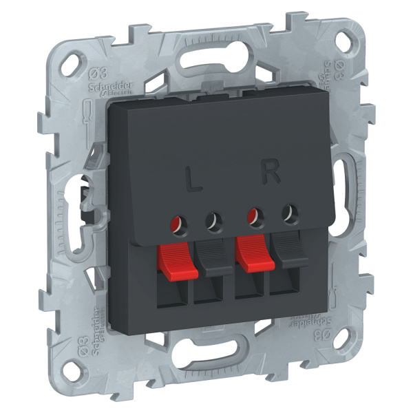 SE Unica New Антрацит Аудиорозетка NU548654