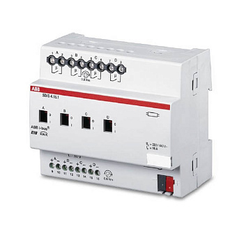 ABB KNX SD/S 4.16.1 Светорегулятор 4-х канальный для ЭПРА 1-10B, 10A, DIN-рейка 2CDG110080R0011