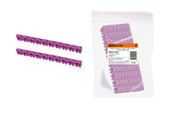 TDM Маркер наборный - символ "7" фиолетовый 2,5 мм2 (150 шт.) SQ0534-0023