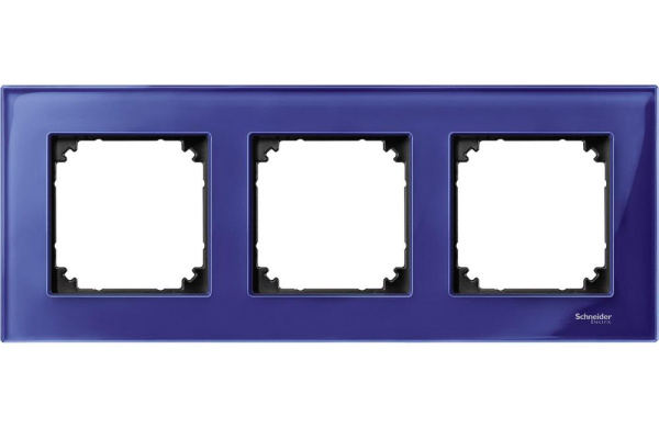 Купить SE Merten SM M-Elegance Стекло Сапфир Рамка 3-ая MTN4030-3278