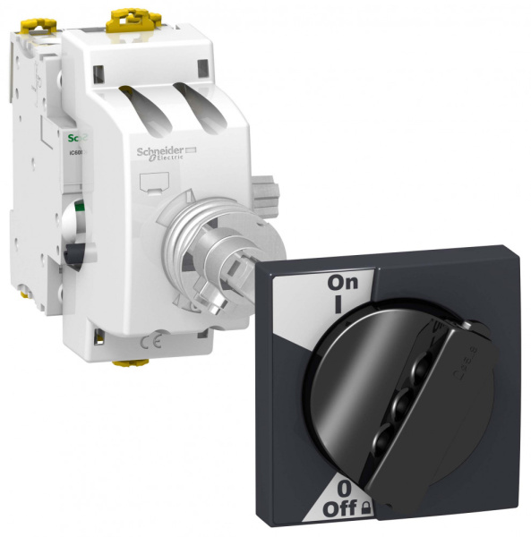 SE Acti 9 Черная Рукоятка поворотная с передаточным механизмом для iC60, iC60+Vigi A9A27005