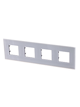 ABB NIE Zenit Стекло белое Рамка 4-я 2+2+2+2 мод 2CLA227400N3001