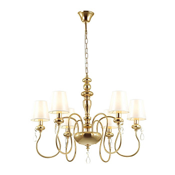 Odeon Light 4723/6 ODL20 493 золотой/белый Люстра E14 6*40W 220V MEKI