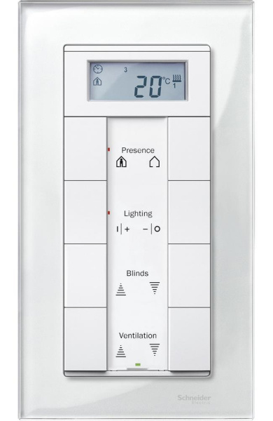 Купить SE Merten SM M-Elegance Стекло Белое Рамка 2-ая без перегородки MTN404819