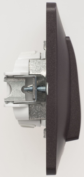 Купить Systeme Electric Glossa Шоколад Выключатель 1-клавишный, сх.1, 10АХ (в сборе)