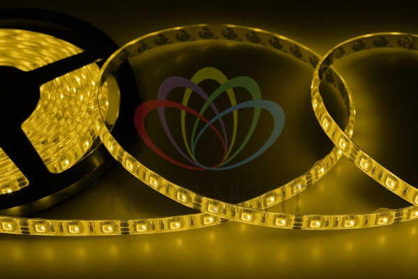 LAMPER LED лента силикон, 10 мм, IP65, SMD 5050, 60 LED/m, 12 V, цвет свечения желтый 141-492