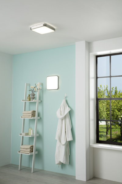 Купить Eglo Светильник LED настенно-потолочный MANILVA 1, 16W(LED), 290х290, сталь, никель мат./пластик, белый 96231