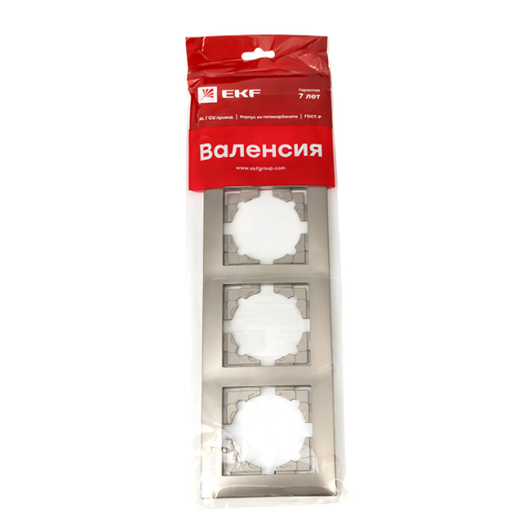 Купить EKF PROxima Валенсия Рамка 4-местная кашемир