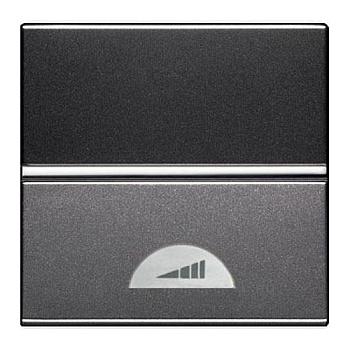 ABB NIE Zenit Антрацит Светорегулятор нажимной 40-450W для л/н и г/л с обмот. тр-ром, 2 мод 2CLA226000N1801