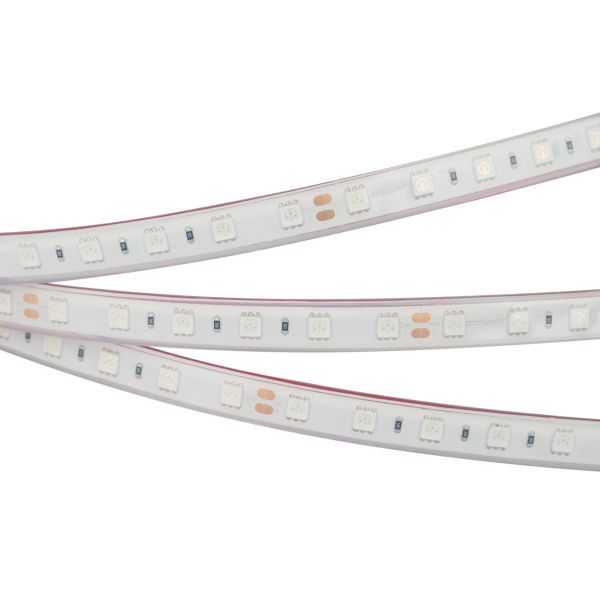 Arlight Светодиодная лента RTW 2-5000PGS 24V Yellow 2x (5060, 300 LED, LUX) (14.4 Вт/м, IP67) 014019