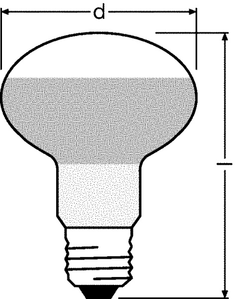 Купить Osram CONC R80 60W 230V E27 FS1 4052899182332