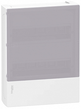 SE RESI9 MP (Mini Pragma) Бокс навесной с дымчатой дверью 2 ряда/24 модуля, IP40, IK07, 63А, 2 клеммы, Италия MIP12212T