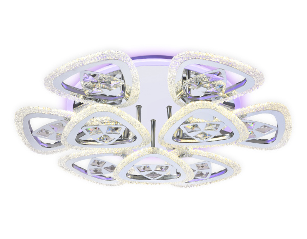 Ambrella Потолочный светодиодный светильник с пультом FA2922 CH хром 138W 600*600*130 (ПДУ РАДИО 2.4)