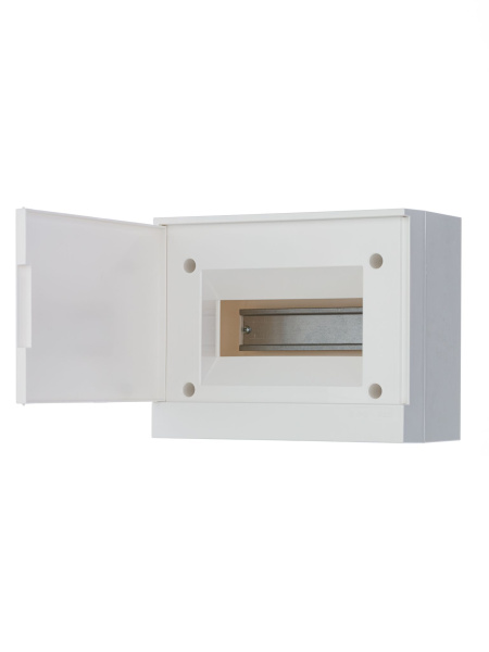 Купить ABB Basic E Бокс настенный 8М белая непрозрачная дверь (с клеммами) 1SZR004002A2103