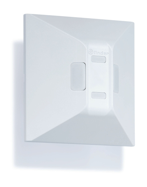 Finder Детектор движения, широкая зона обнаружения, монтаж на стене; 1NO 10A (контакт без потенциала); питание 110…230В АC; степень защиты IP40 186182300300