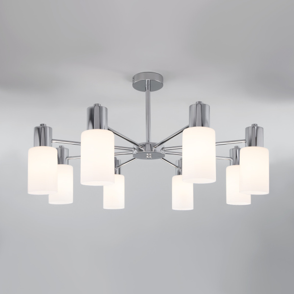 Eurosvet Потолочная люстра со стеклянными плафонами 70160/8 хром a057110