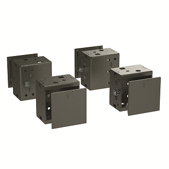 КЭАЗ Комплект угловых элементов с пластиковыми заглушками, В =100 мм, 1 кмп =4 шт.