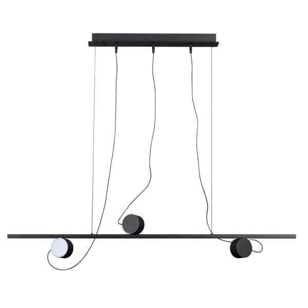 Odeon Light 6600/21L HIGHTECH ODL23 229 черный/металл Подвесной светильник IP20 LED 21W 1590Лм плафоны на магните 3000K NERA