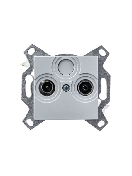 Купить ABB EPJ Levit серый / белый Розетка TV-R, оконечная, серый 2CHH083503A6016