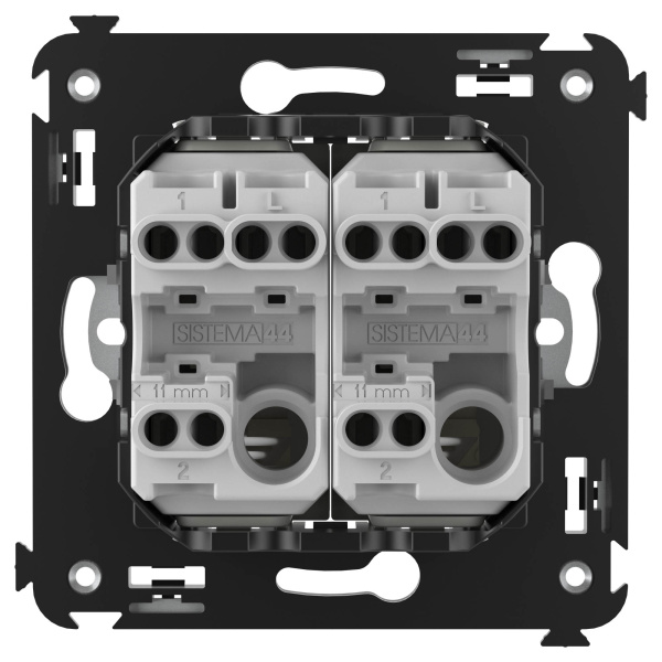 Купить DKC Переключатель двухклавишный в стену, "Avanti", "Ванильная дымка"