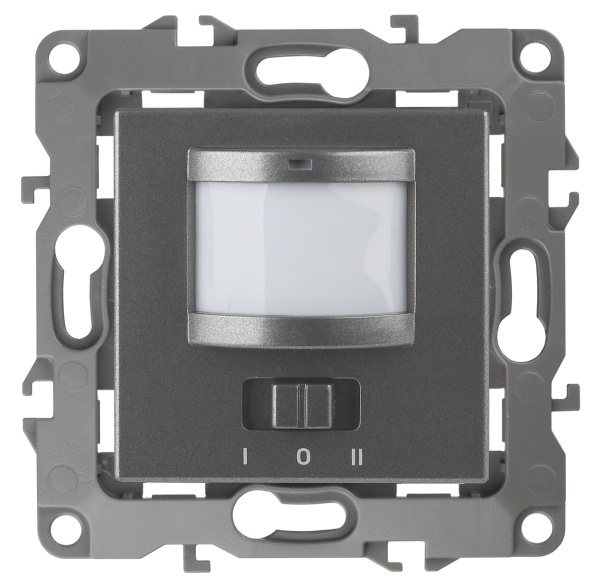 ЭРА 12-4103-12 Датчик движения 2-проводной, 180-240В, 200Вт, IP20, 12, Графит