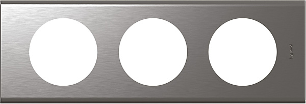 Купить Legrand Celiane Сталь фактурная Рамка 3-ая (2+2+2 мод) 069103