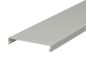 OBO Bettermann Крышка кабель-канала LK4 100 мм, ПВХ, серый 6178490