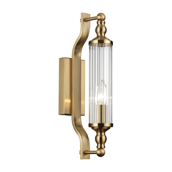 Купить Odeon Light 4943/1W DROPS ODL22 553 бронзовый/прозрачный/стекло Настенный светильн. E14 1*40W IP44 TOLERO