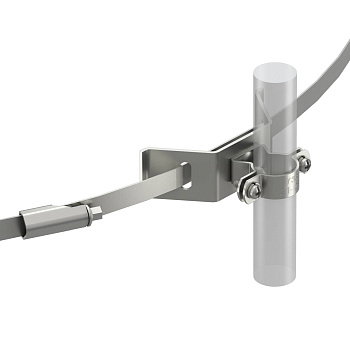 OBO Bettermann Держатель изолированного токоотвода, с хомутным креплением 5408052