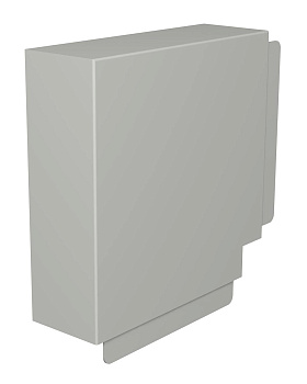 OBO Bettermann Угол плоский кабель-канала WDK 80x210 мм, ПВХ серый RAL7030 6024629