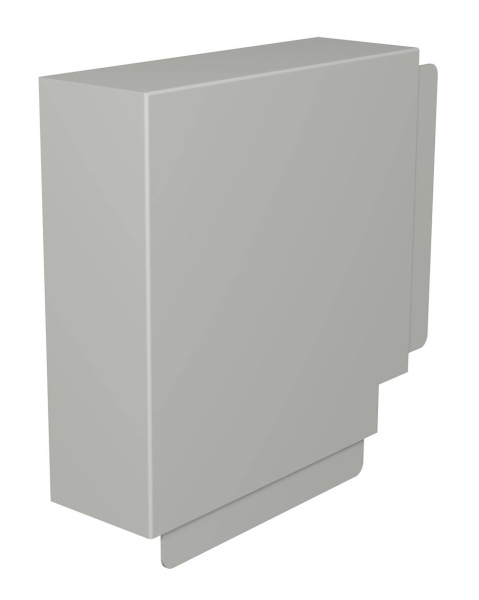 OBO Bettermann Угол плоский кабель-канала WDK 80x210 мм, ПВХ серый RAL7030 6024629