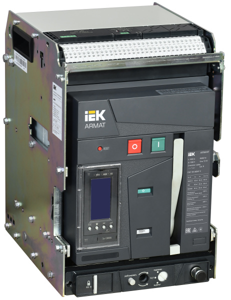 IEK ARMAT Автоматический выключатель воздушный выдвижного исполнения 3P A 66кА 1000А TT с акс.