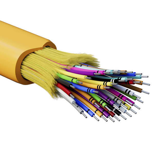 DKC Кабель волоконно-оптический, распределительный, арамидные упрочняющие нити, для внутренней прокладки, нг(A)-HFLTx, 36 ОВ, категорияOM2 (G.651.1) п