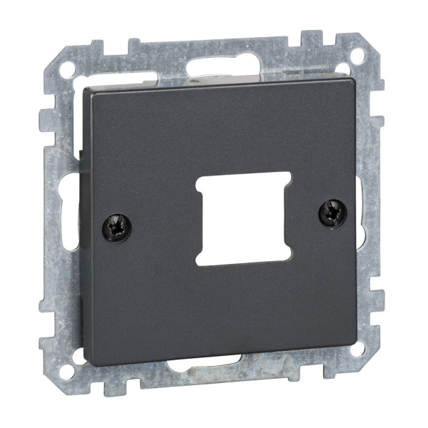 SE Merten SM Антрацит Центральная плата 1-ая для розетки RJ11/RJ45 MTN291114