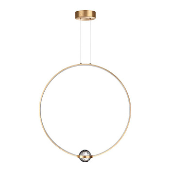 Odeon Light 4336/27L L-VISION ODL22 113 брашированное золото/металл Подвесной светильник IP20 LED 27W 2230Лм 4000K GOTA