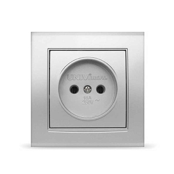 UNIVersal "Бриллиант" Розетка "серебро"б/з 7949834