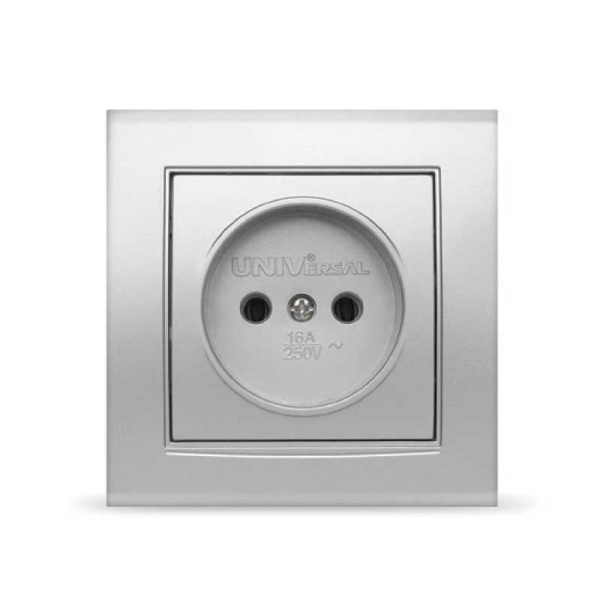 UNIVersal "Бриллиант" Розетка "серебро"б/з 7949834