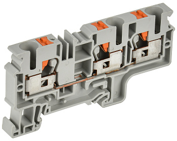 IEK Колодка клеммная CP-MC 3 вывода 10мм2 серая