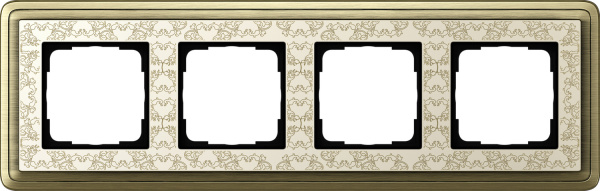 Gira ClassiX Art Бронза/Кремовый Рамка 4-ая 0214663