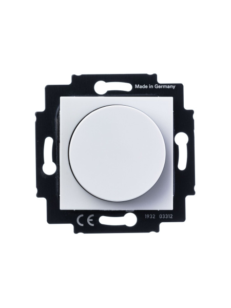 Купить ABB EPJ Levit белый / дымчатый чёрный Диммер поворотно-нажимной, 60-600Вт, R 2CHH942247A6062