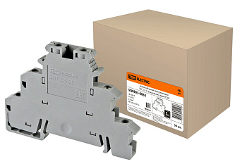 TDM Зажим наборный трехуровневый ЗНТ 2,5-3L (проходной) серый SQ0803-0065