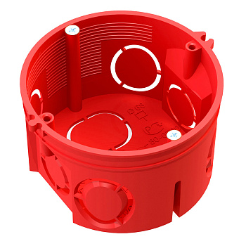 Промрукав Коробка установочная 80-0501С безгалогенная (HF) 68х42 с саморезами без соединителя (245шт/кор)