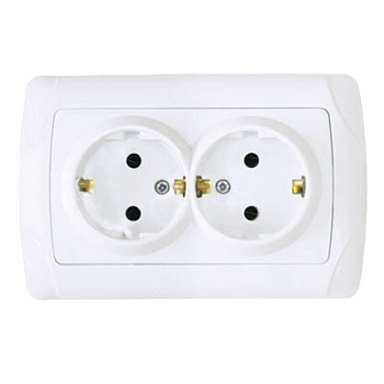 UNIVersal "Маргарита" Розетка Бел 2-ая с/з М0128