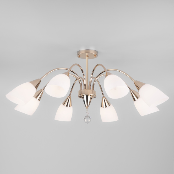 Eurosvet Потолочная люстра со стеклянными плафонами 30149/8 золото a043905