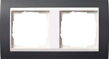 Gira Event Антрацит/Бел.глянц. Рамка 2-ая 0212328