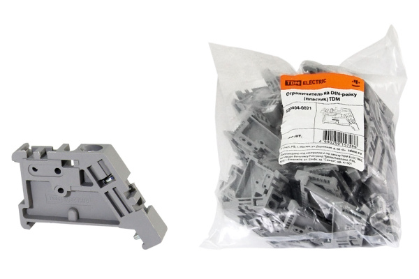 TDM Ограничитель на DIN-рейку (пластик) SQ0804-0021