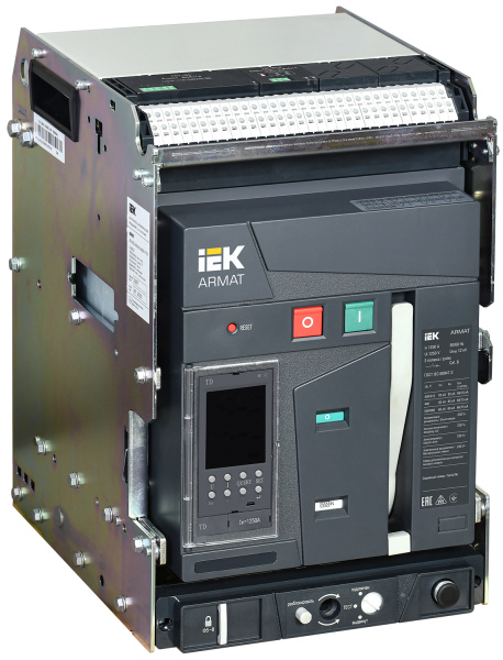 IEK ARMAT Автоматический выключатель воздушный выдвижного исполнения 3P B 85кА 1250А TD с акс.